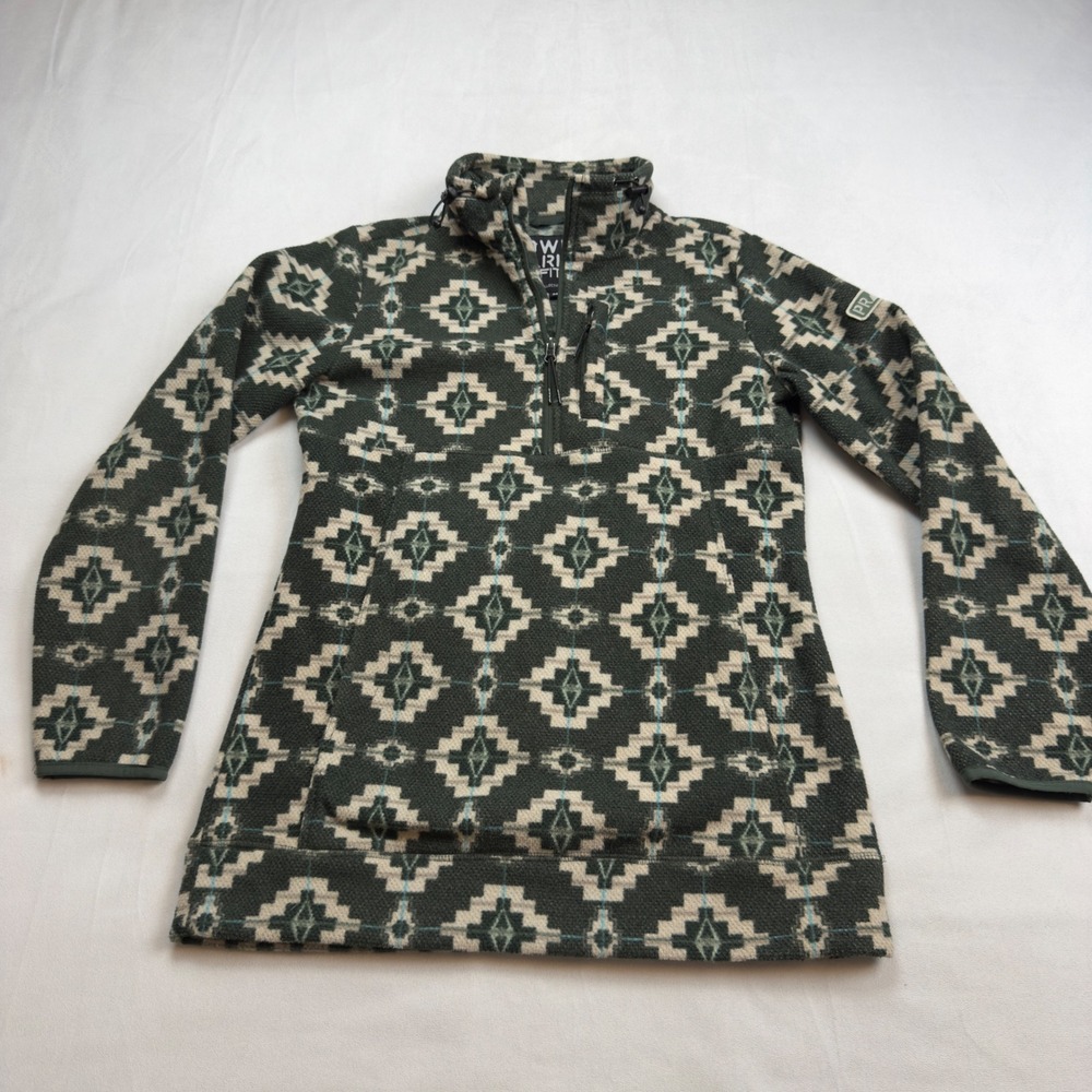 Powder River Outfitters Panhandle Women's Med Aztec Geo 1/4 Zip Fleece Pullover